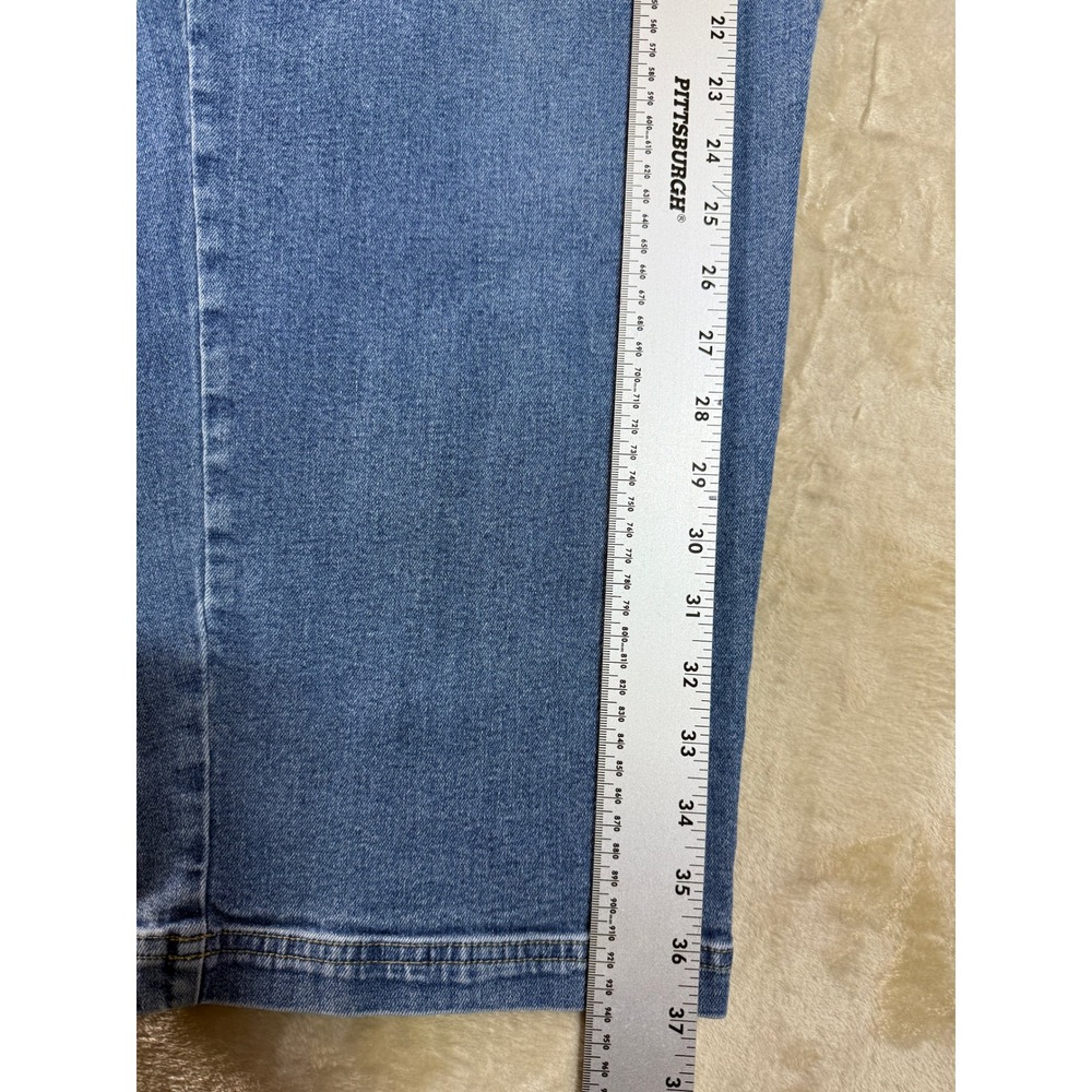 Liz Claiborne Jeans 20W Villager Sport Woman‎ Blue Ankle pants Stretch Straight - Picture 7 of 16